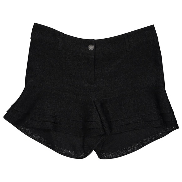 CHANEL Pants - CHANEL LAST CHANCE Ruffled Silk Shorts 36 Small